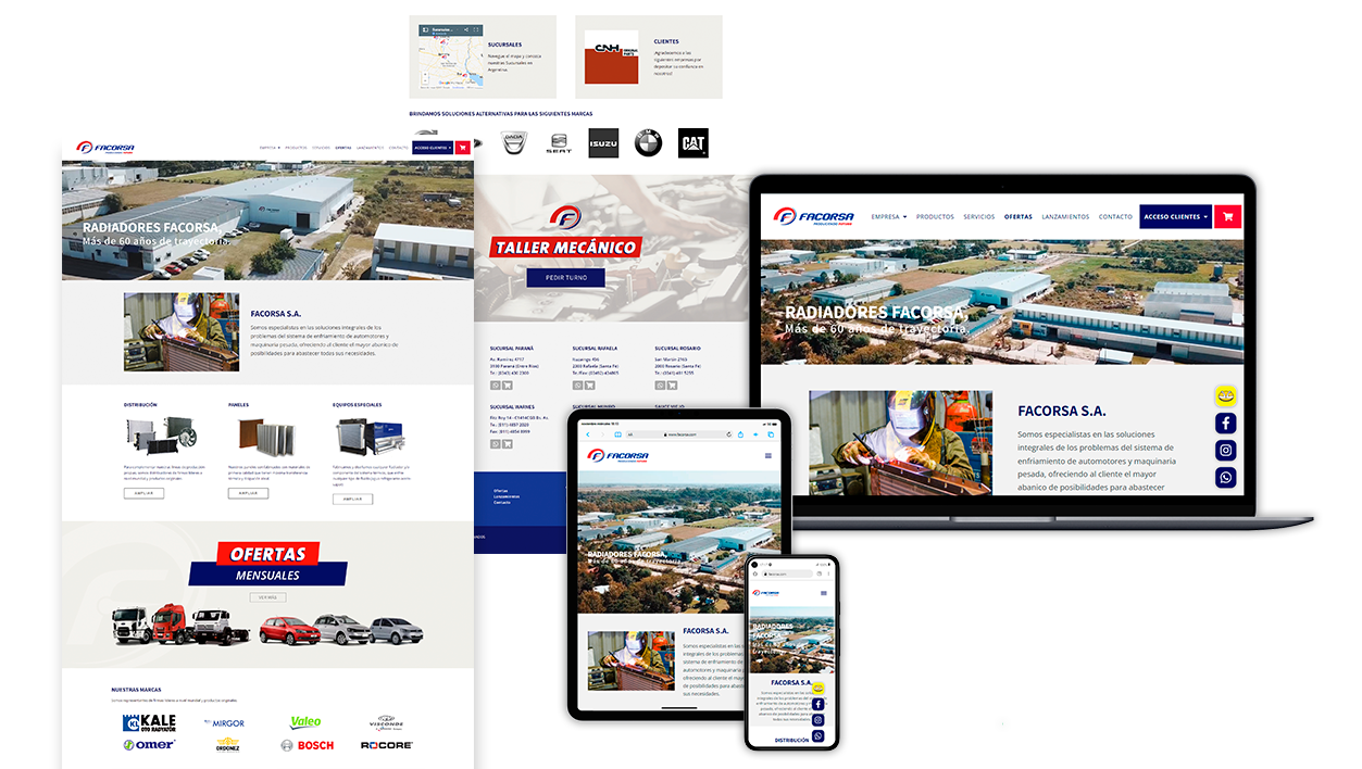Facorsa — sitio institucional responsive