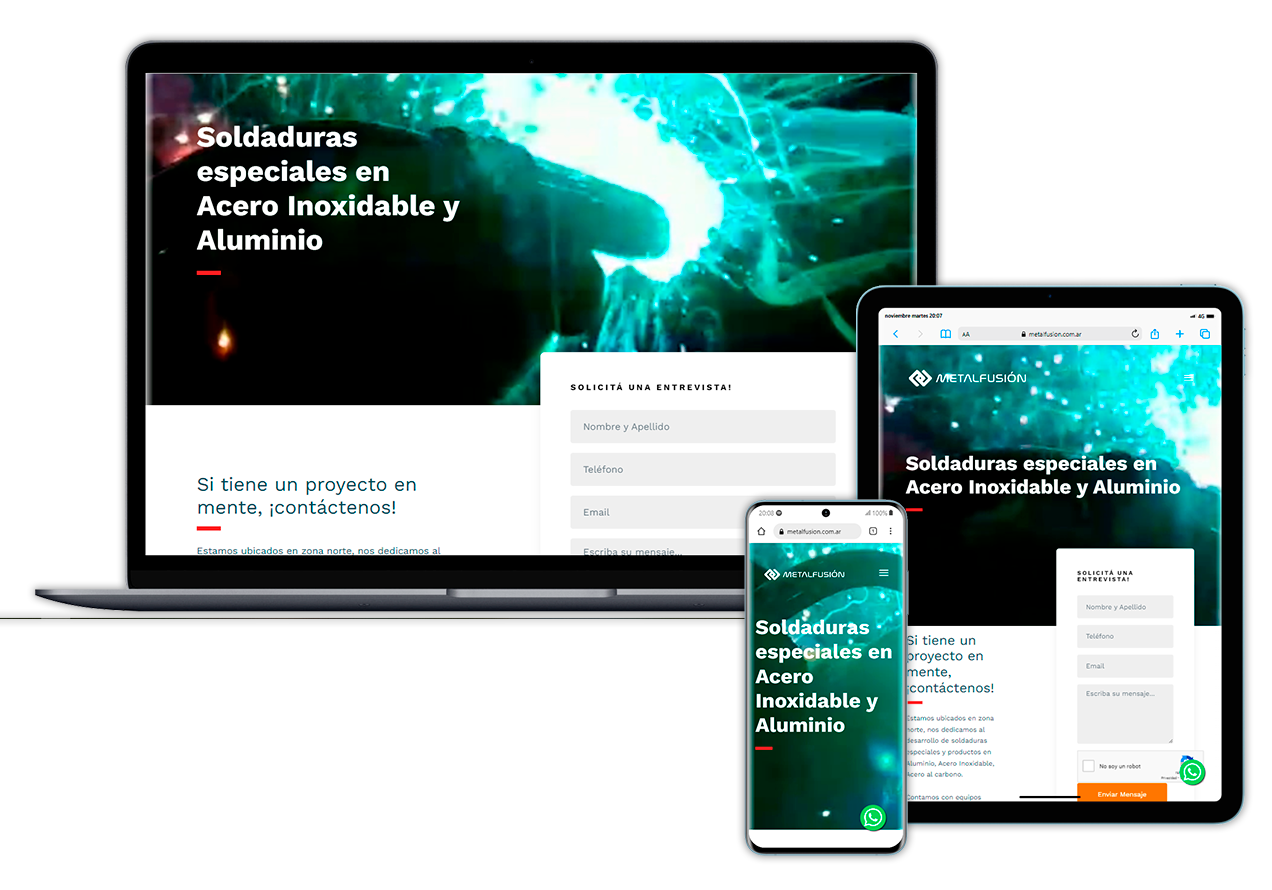 Metalfusión — sitio institucional responsive